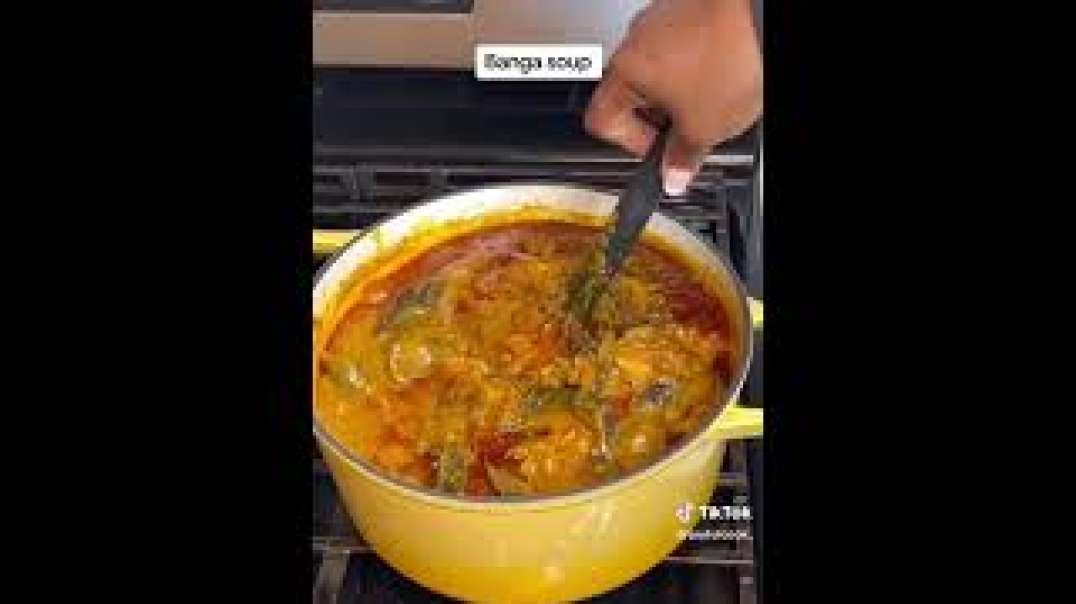 How to Make Fufu   Banga Soup  Nigerian Native Food