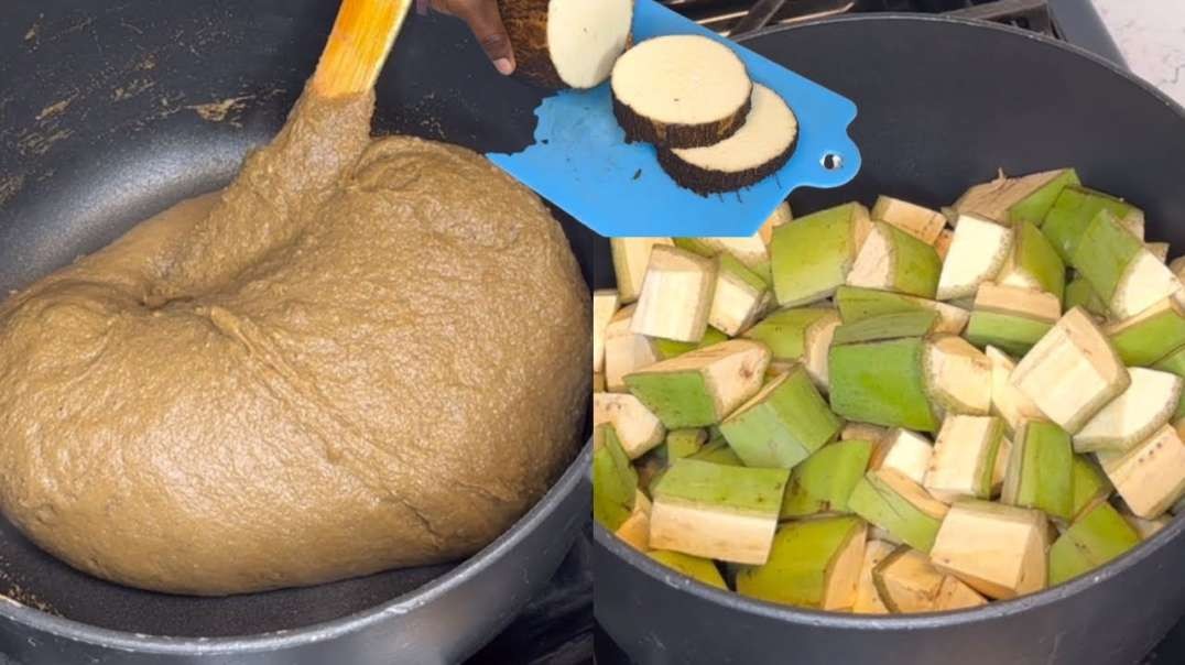 How to make plantain   yam fufu in two ways  Best fufu recipe from scratch