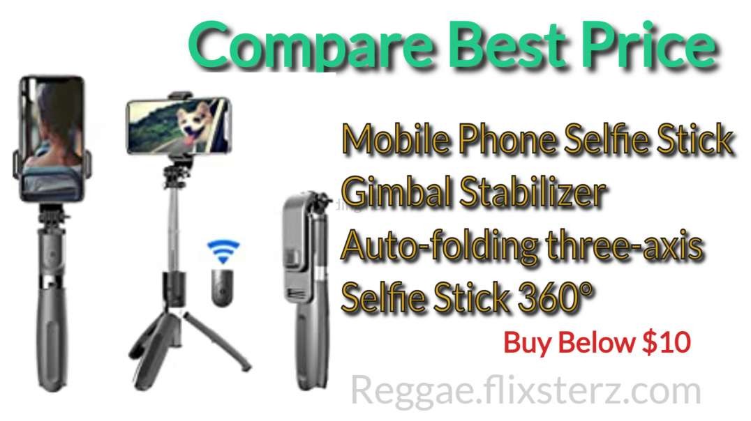 Auto-folding three-axis mobile phone selfie stick