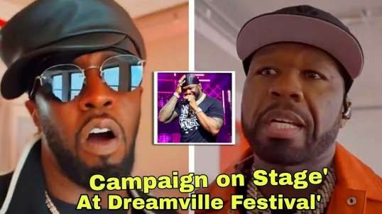 50 Cent Takes His Diddy Trolling to the Stage at Dreamville Festival