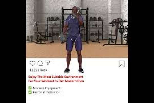 Video: Gym Workout Dynamic Instagram Post Square Promo Video