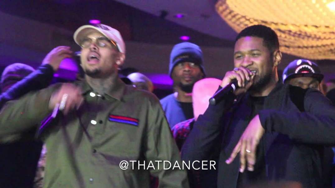 Chris Brown   Usher Perform  New Flame  in Miami