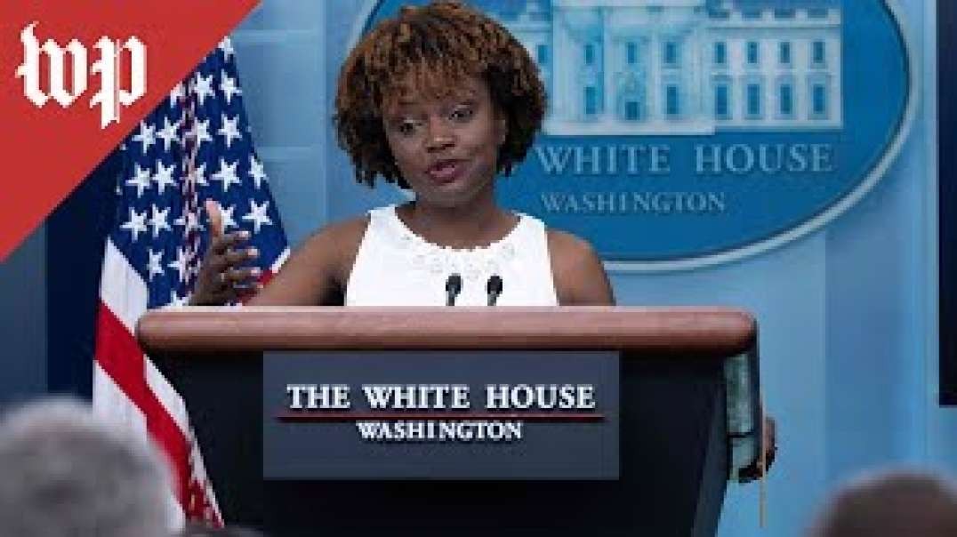 WATCH  Karine Jean-Pierre holds first news conference as White House press secretary