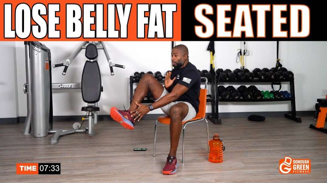 Seated Exercises To Lose Belly Fat   10 Minute Seated Workout