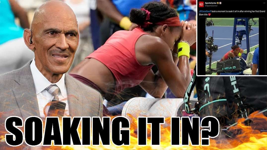 ESPN DESTROYED by Tony Dungy for their tweet about Coco Gauff praying after she wins the US Open