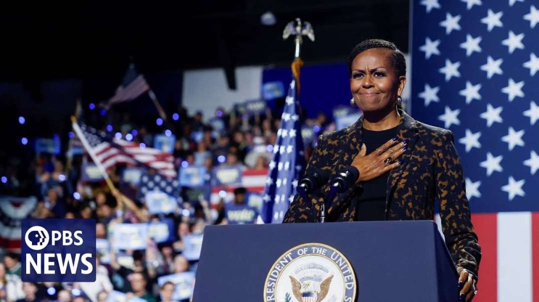 WATCH  Michelle Obama's full remarks at Harris campaign rally in Kalamazoo  Michigan