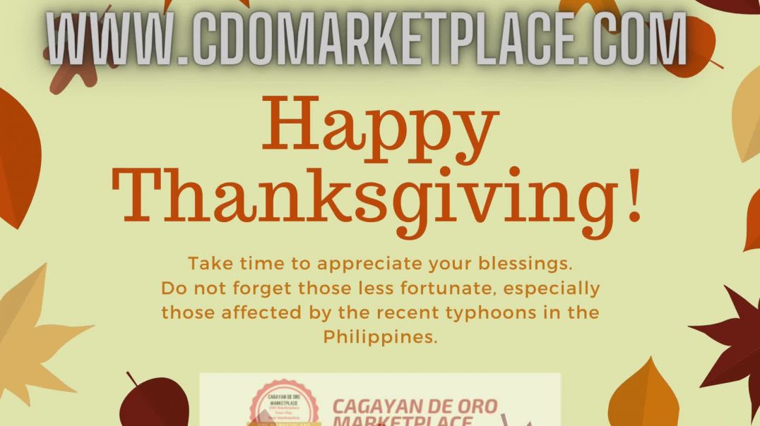 Phil Am Style - CDO Marketplace - Be Thankful This Thanksgiving Video Card